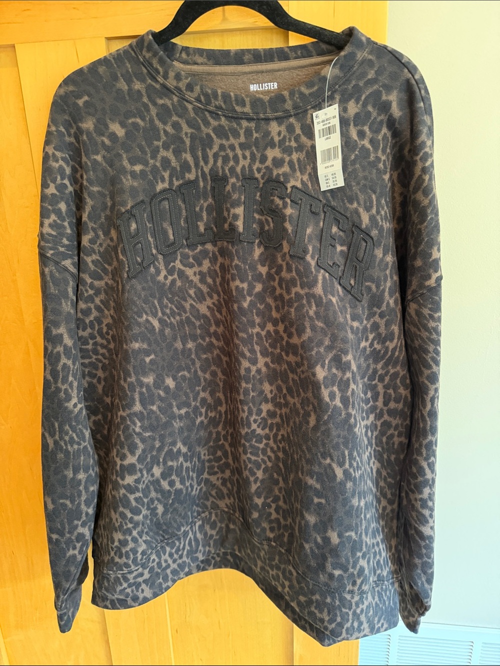 Hollister Leopard Crewneck Sweatshirt